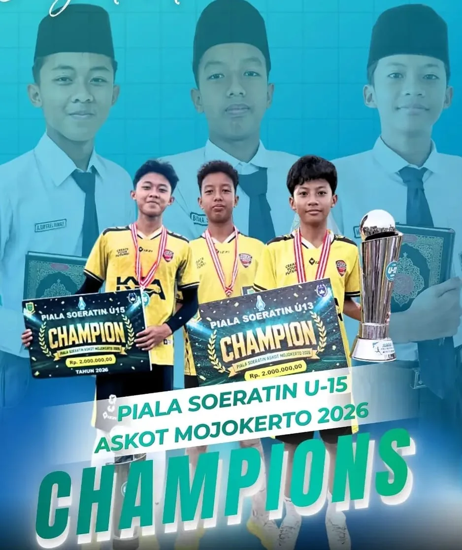 Prestasi Membanggakan, Tiga Santri Al-Amin Raih Juara Soeratin U-13 dan U-15