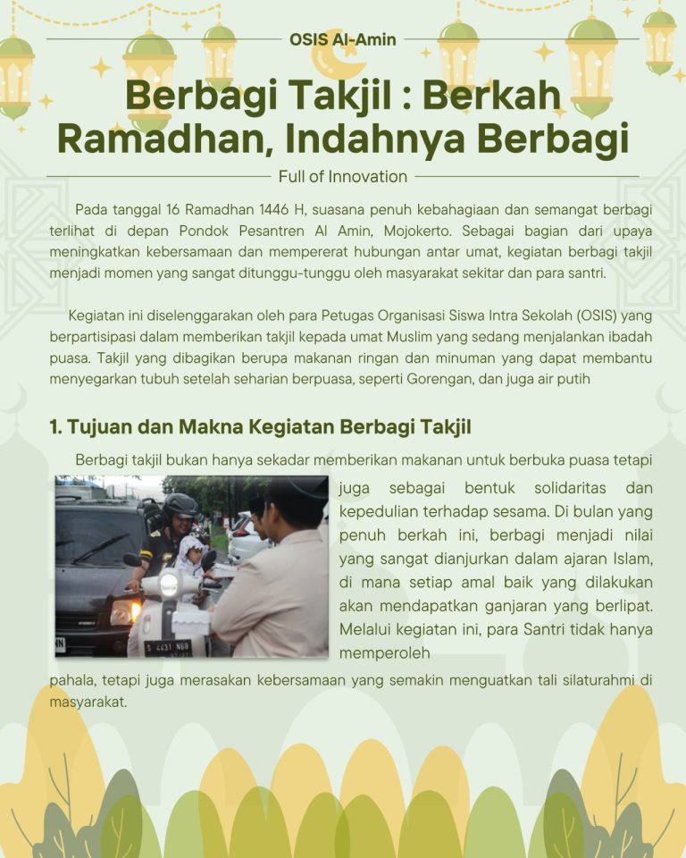 Berbagi Takjil: Berkah Ramadhan, Indahnya Berbagi